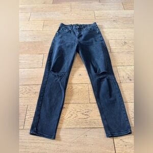 Amendi Axel Sweet Moon Distressed Straight Leg Jeans 32x30 Faded Black‎ (1046)